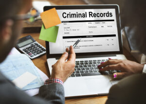 Criminal Records Insurance Form Graphic Concept - private investigator new orleans